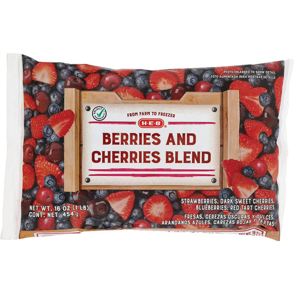 H-E-B Frozen Berries & Cherries Blend, 16 oz