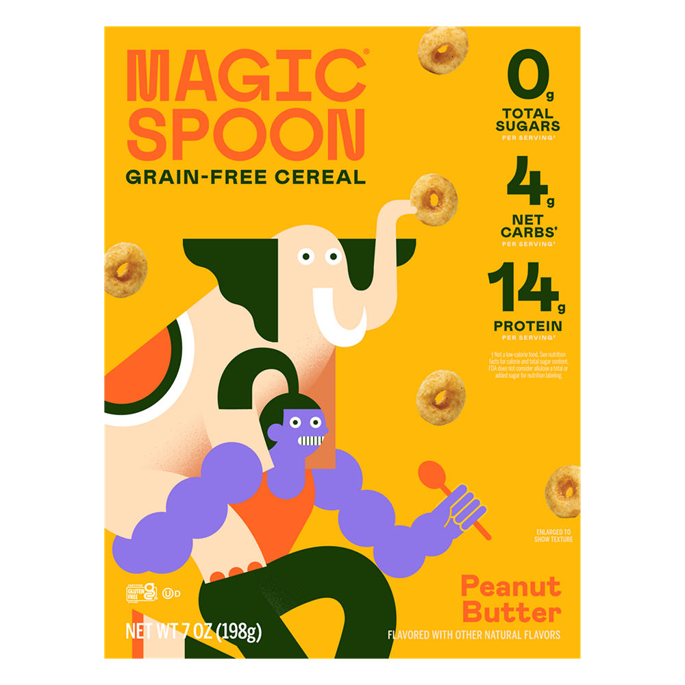 Magic Spoon Grain-Free Peanut Butter Cereal, 7 oz