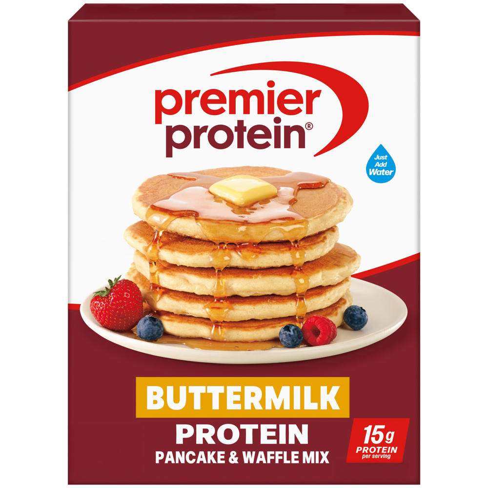 Premier Protein 15g Protein Buttermilk Complete Pancake & Waffle Mix, 20 oz