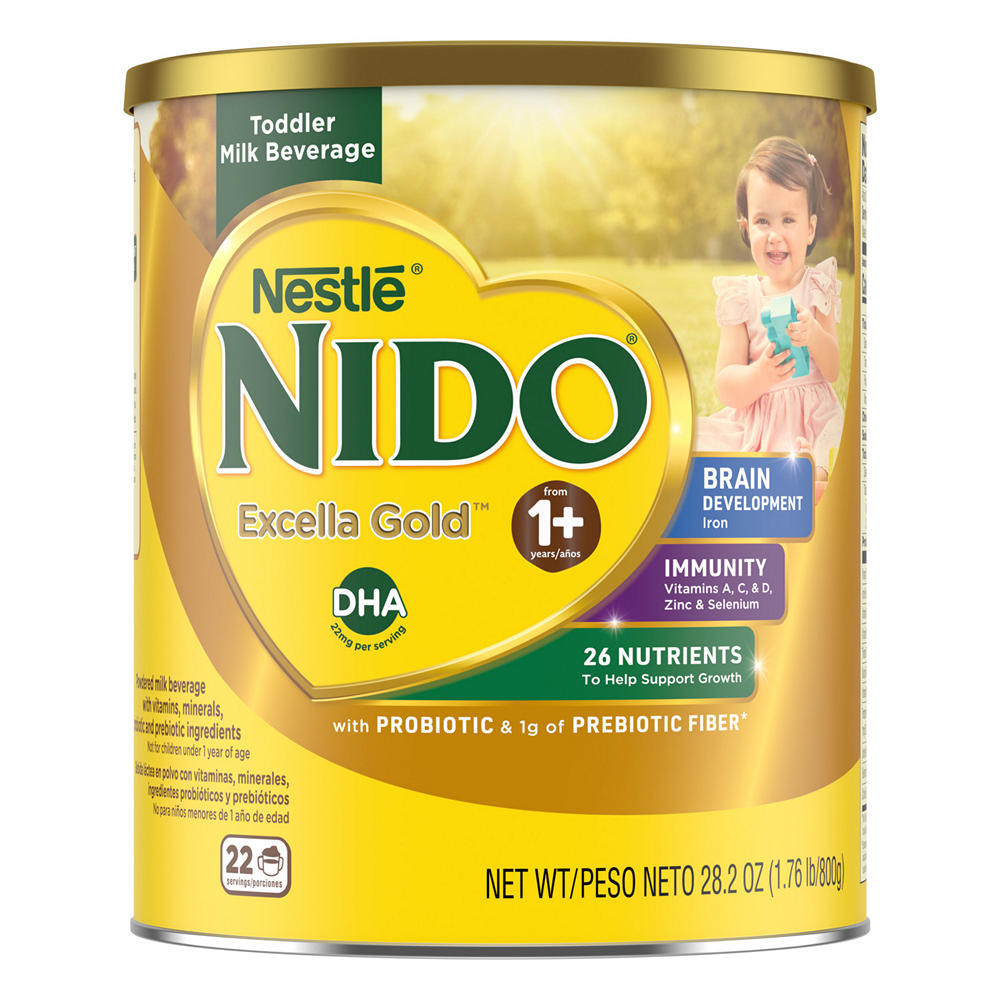 Nestle Nido Excella Gold Toddler 1 + Milk Beverage, 28.2 oz