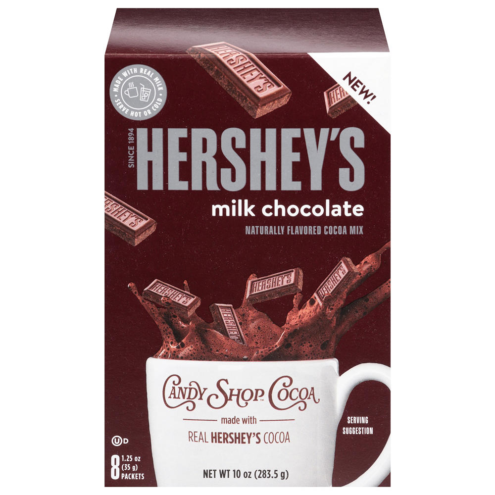 Hershey's Milk Chocolate Cocoa, 8 ct
