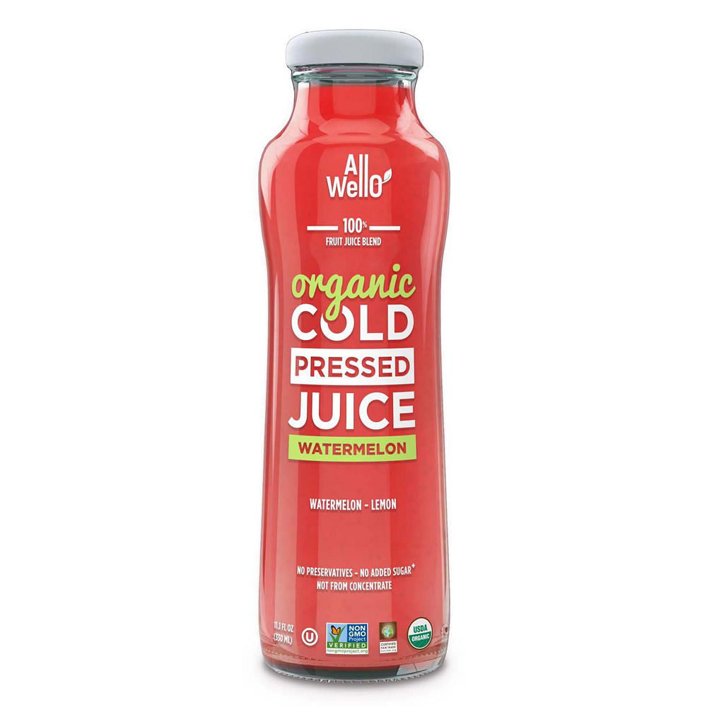 AllWellO Organic Cold Pressed Juice - Watermelon , 11.1 oz