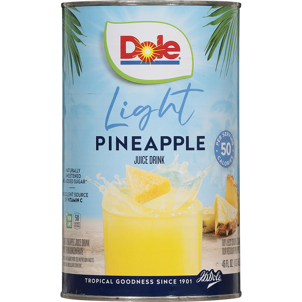 Dole Light Pineapple Juice Drink, 46 oz