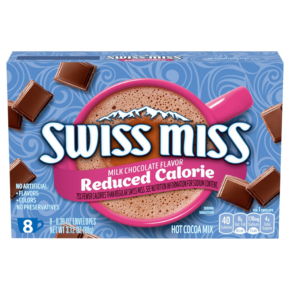 Swiss Miss Swiss Miss Reduced Calorie Milk Chocolate Hot Cocoa, 8 ct