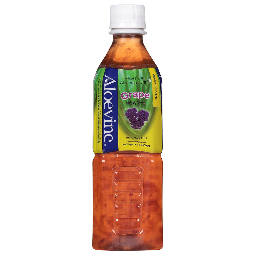 Aloevine Aloe Vera Drink - Grape , 16.9 oz