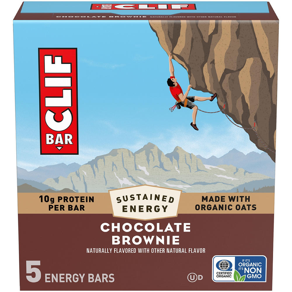 Clif 10g Protein Energy Bars - Chocolate Brownie, 5 pk