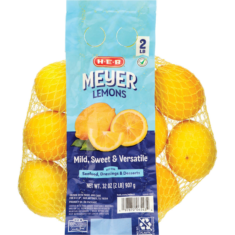 H-E-B Fresh Meyer Lemons, 2 lb bag