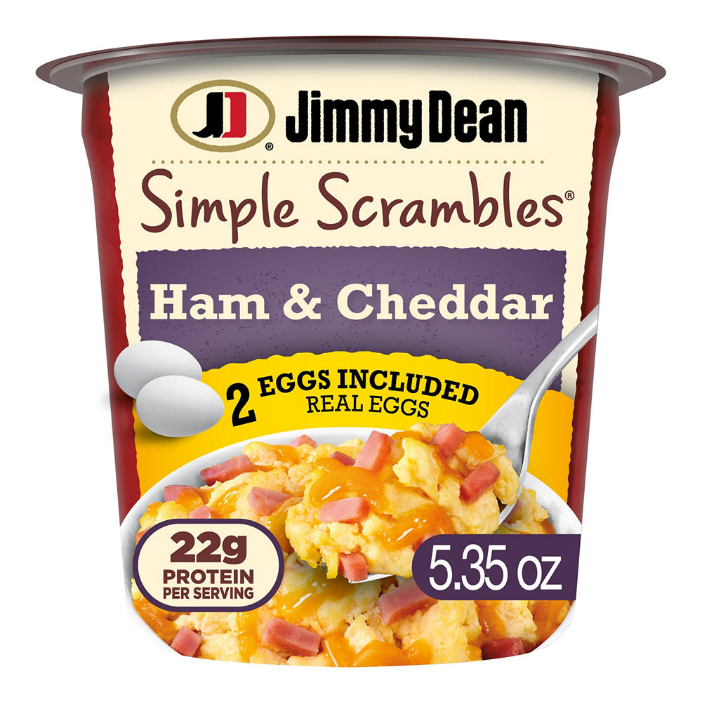 Jimmy Dean Simple Scrambles Ham and Cheddar Cheese, 5.35 oz