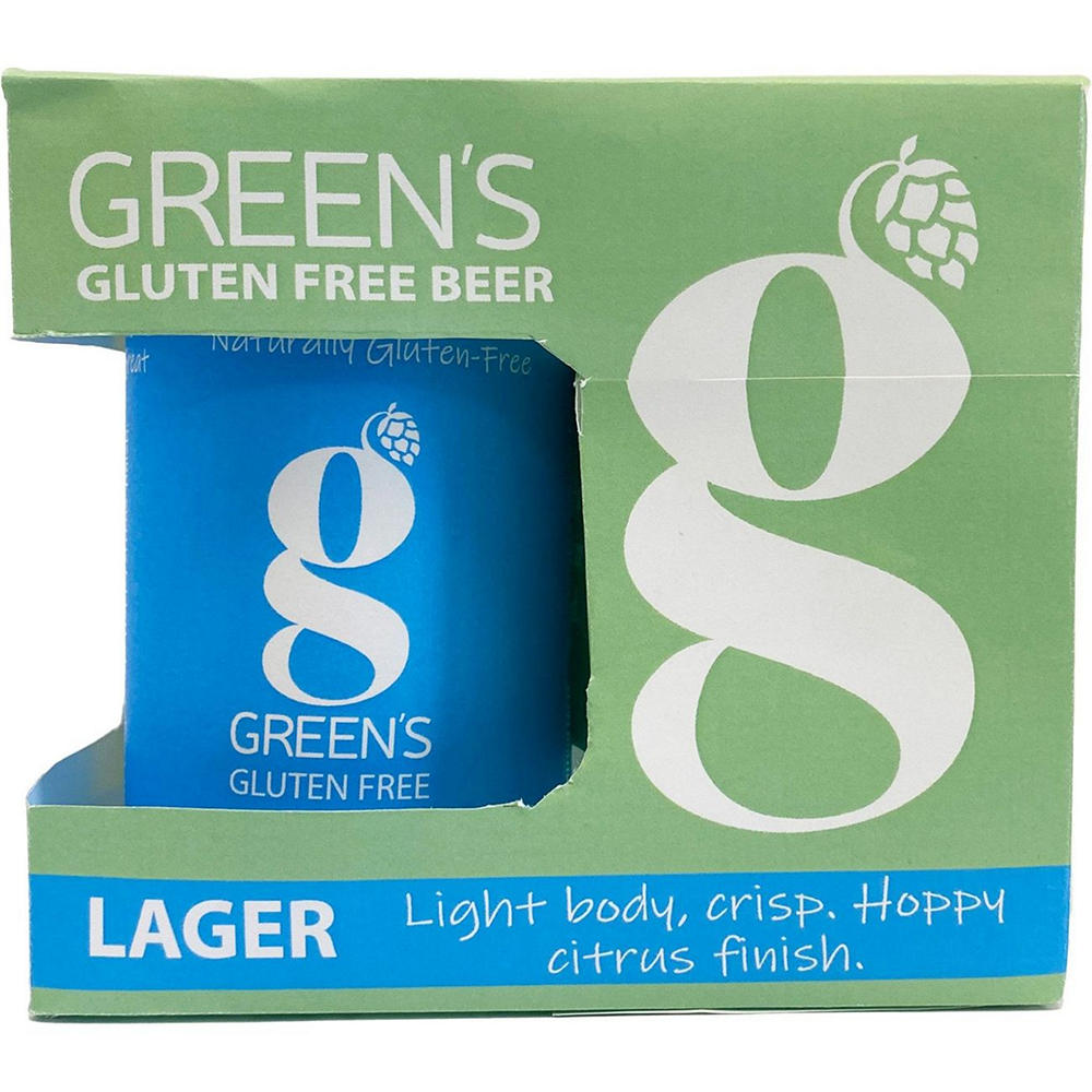 Green's Gluten Free Dry Hopped Lager Beer 4 pk Cans, 11.2 oz