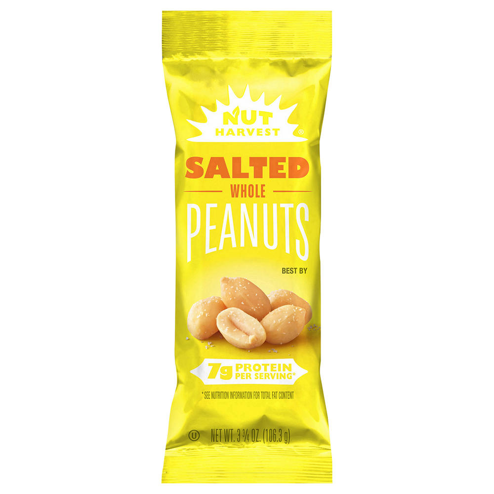 Nut Harvest Salted Whole Peanuts, 3.75 oz