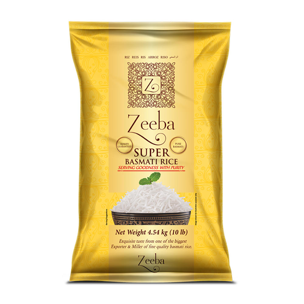 Zeeba Super Basmati Rice, 10 lbs