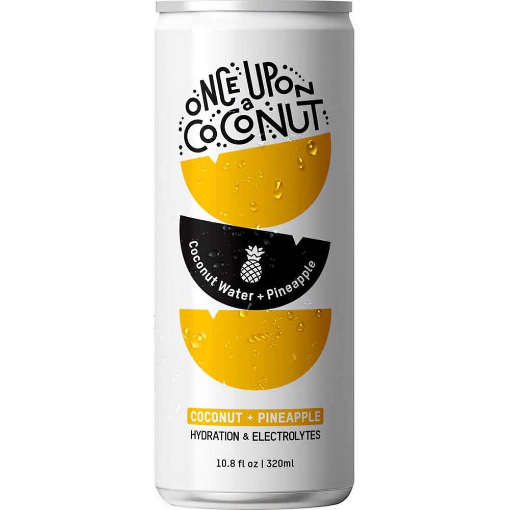 Once Upon A Coconut Premium Coconut Water & Pineapple, 10.8 oz