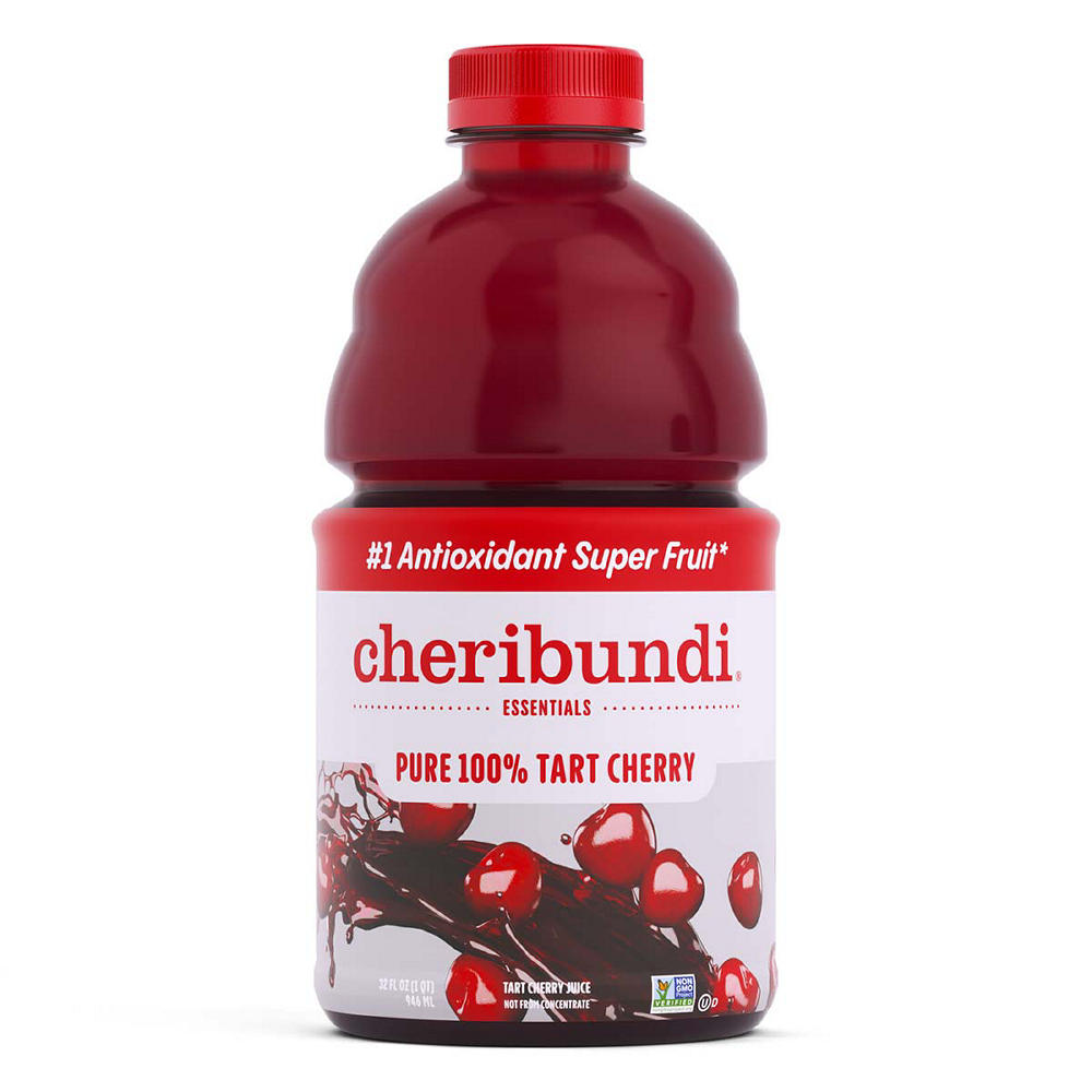 Cheribundi Essentials Pure 100% Tart Cherry Juice, 32 oz
