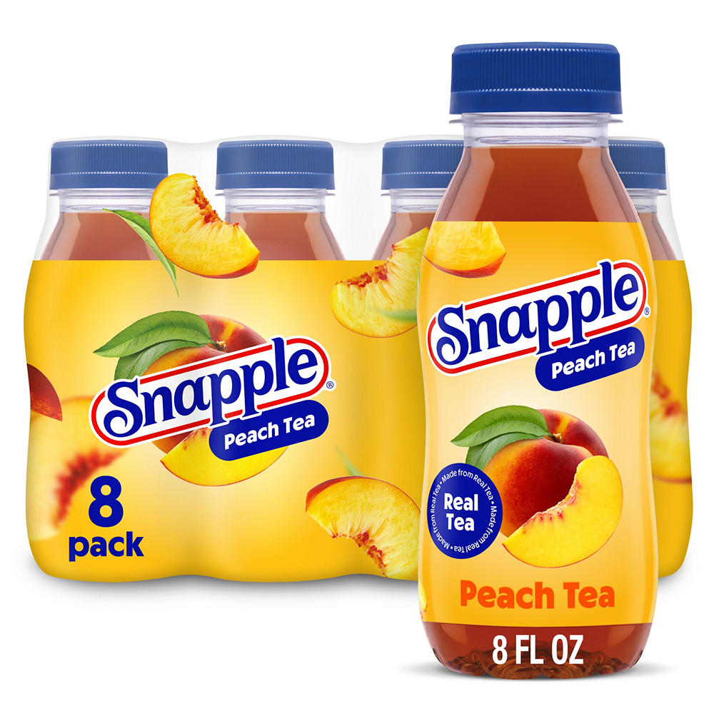 Snapple Peach Tea mini 8 pk Bottles, 8 oz
