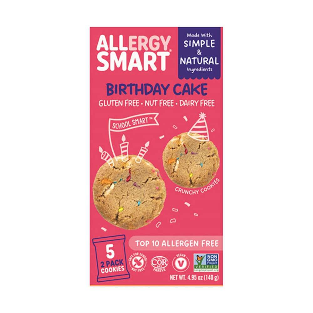 Allergy Smart Birthday Cake Crunchy Cookies, 4.95 oz