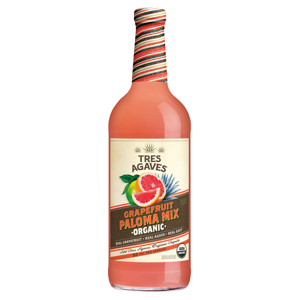 Tres Agaves Grapefruit Paloma Mix Organic, 1 L