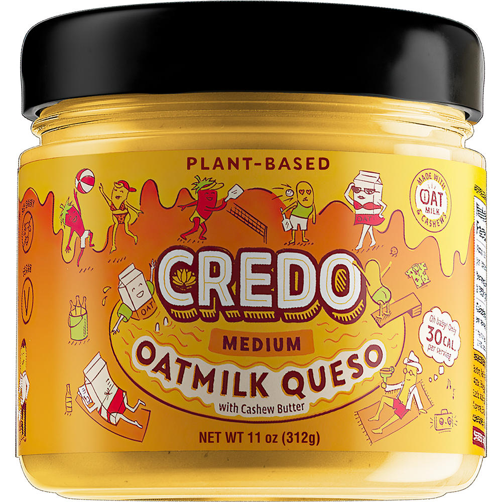 Credo Foods Oatmilk Queso Medium, 12 oz