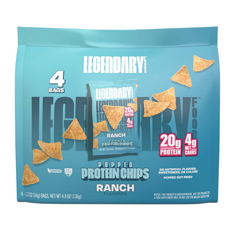 Legendary Foods 20g Protein Chips Multipack - Ranch, 4 ct