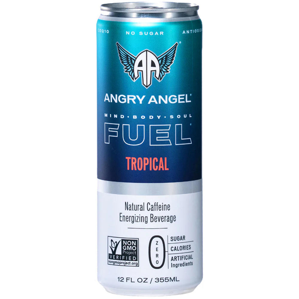 Angry Angel Fuel Energy Drink - Tropical, 12 oz