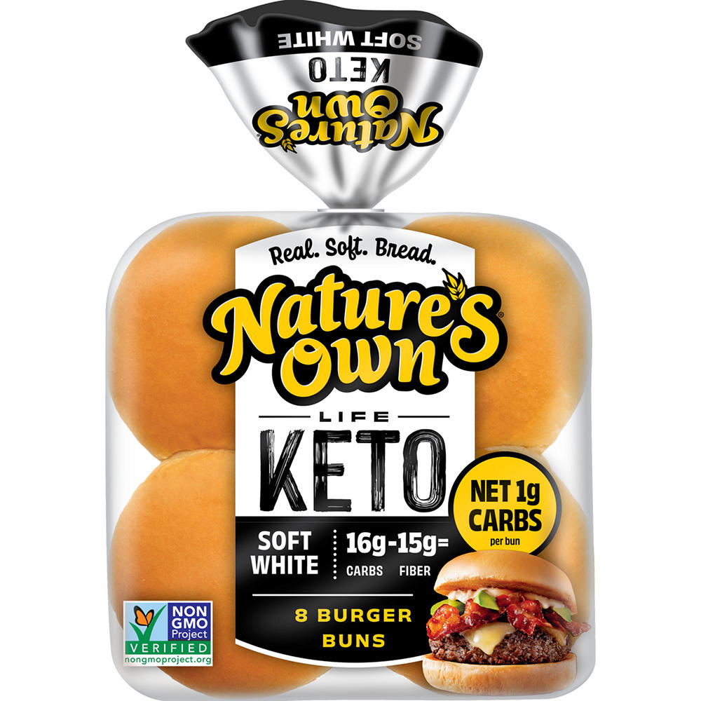 Nature's Own Keto Burger Buns, 8 ct