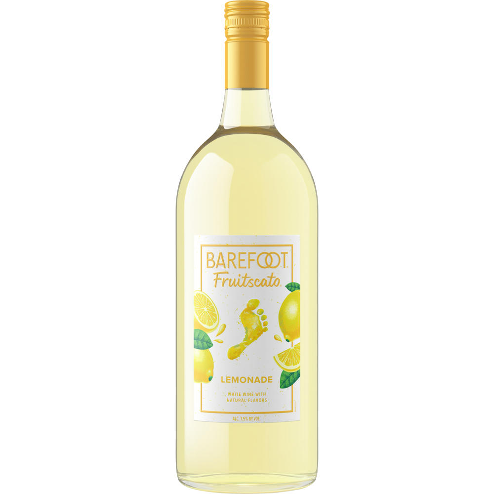 Barefoot Lemonade Moscato California Sweet White Blend Wine, 1.5L