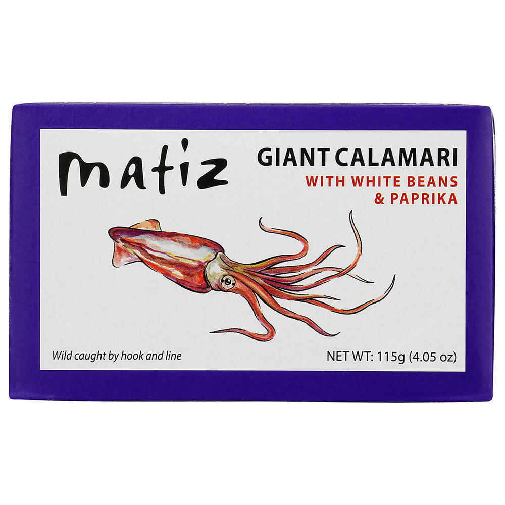 Matiz Giant Calamari with Beans & Paprika, 4.1 oz