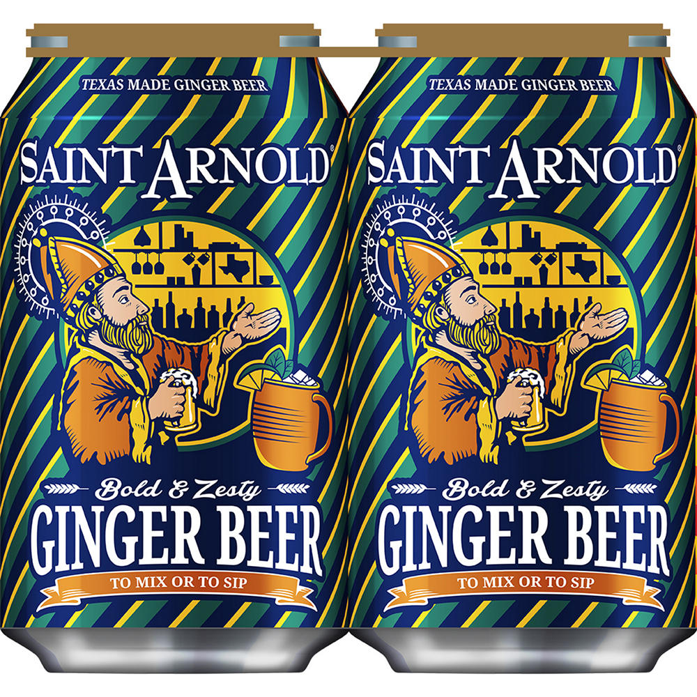 Saint Arnold Ginger Beer 6 pk Cans, 12 oz