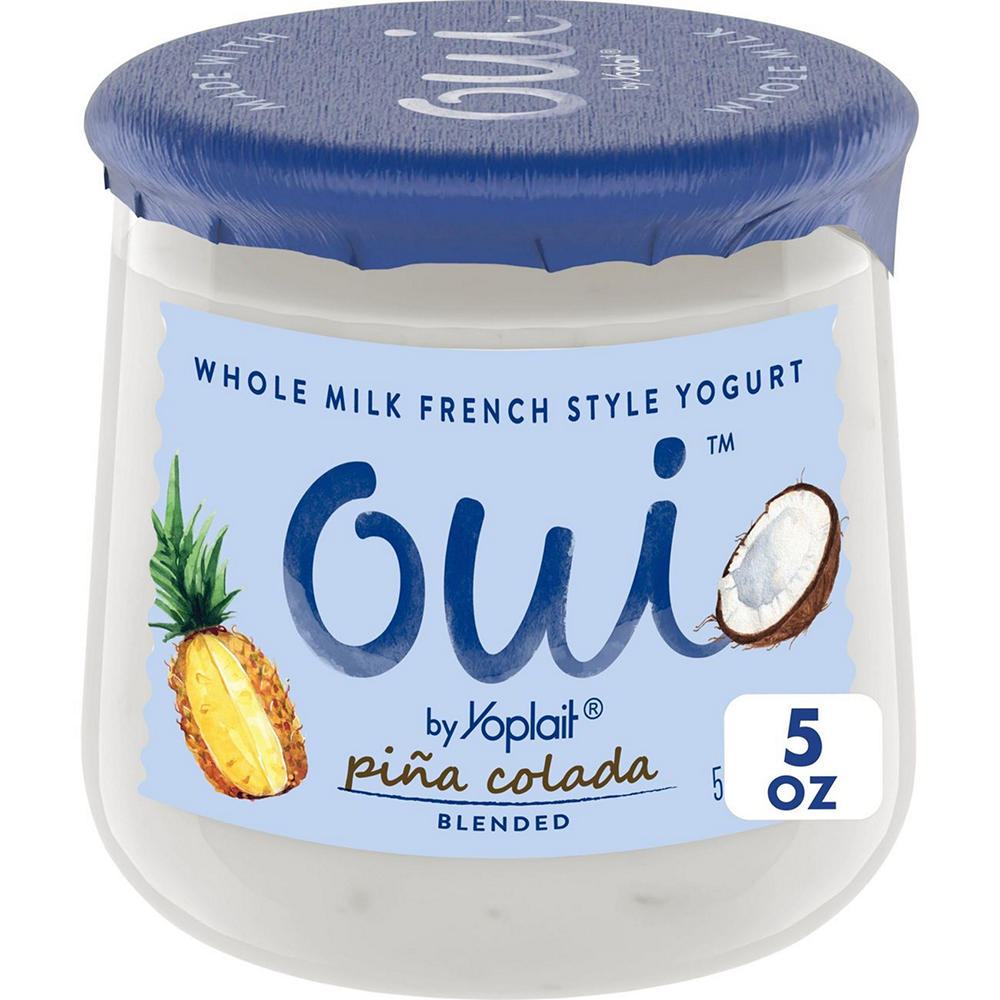 Yoplait Oui Pina Colada Whole Milk French Style Yogurt, 5 oz