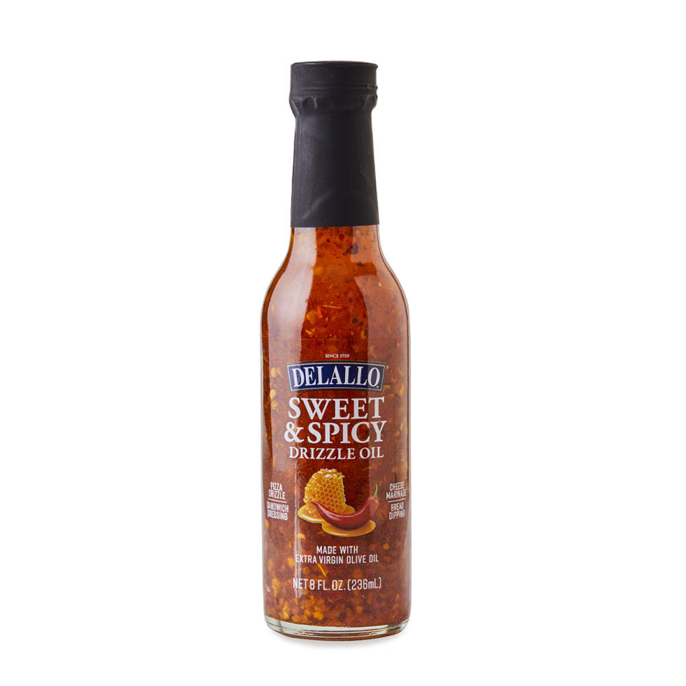 DeLallo Sweet & Spicy Drizzle Oil, 8 oz