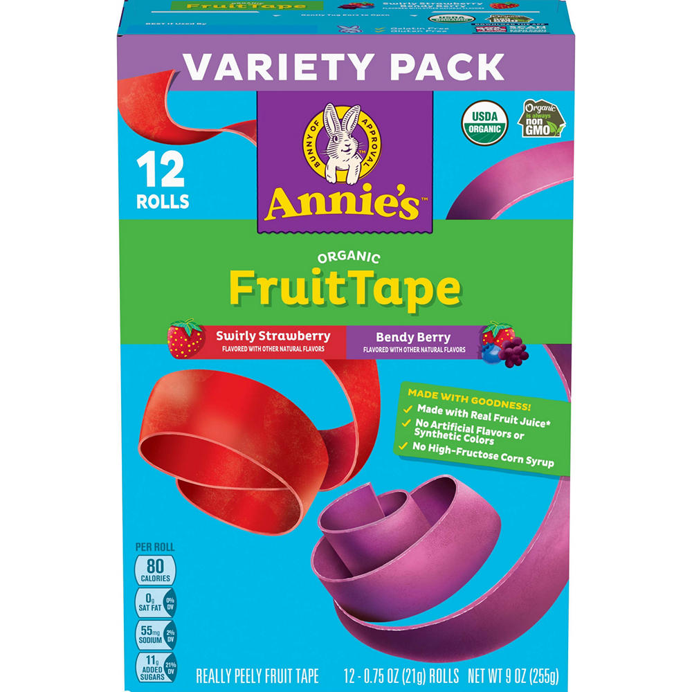 Annie's Organic Fruit Tape Variety Pack, 12 ct