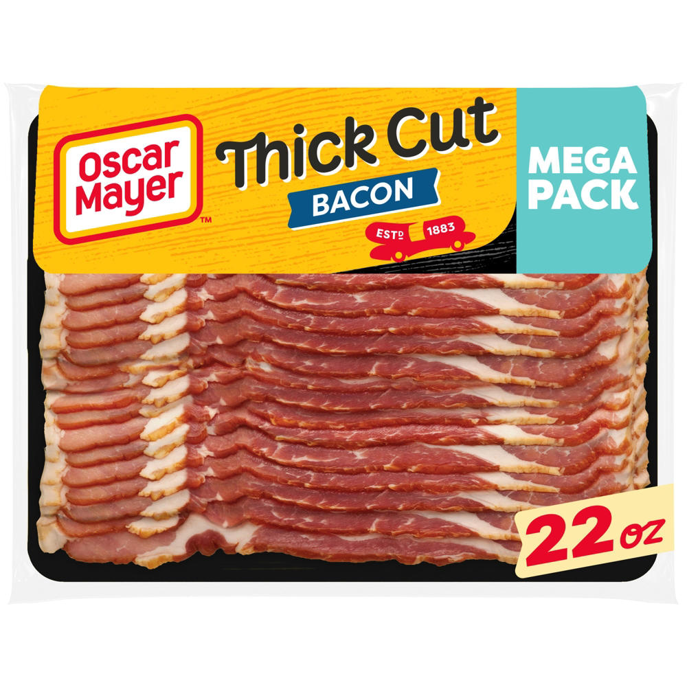 Oscar Mayer Thick Cut Bacon - Mega Pack, 22 oz