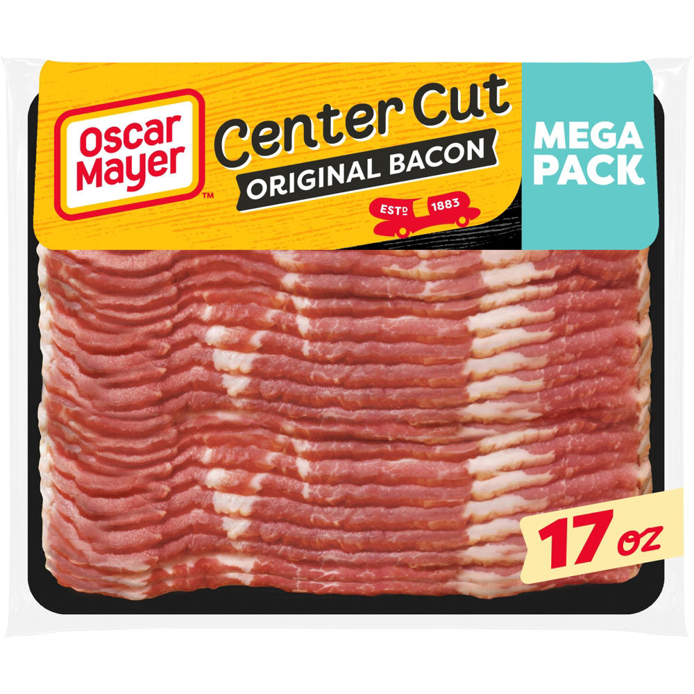 Oscar Mayer Center Cut Bacon - Mega Pack, 17 oz