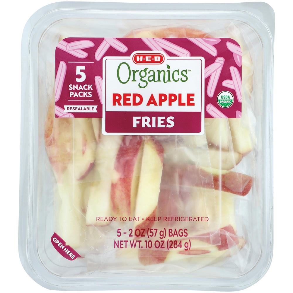 H-E-B Organics Fresh Red Apple Fries, 10 oz