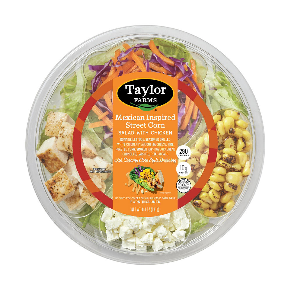 Taylor Farms Mexican Street Corn with Chicken Salad Bowl, 6.4 oz