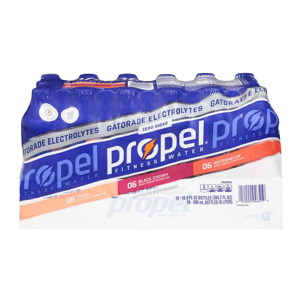 Propel Electrolyte Water Variety Pack 18 pk Bottles, 16.9 oz