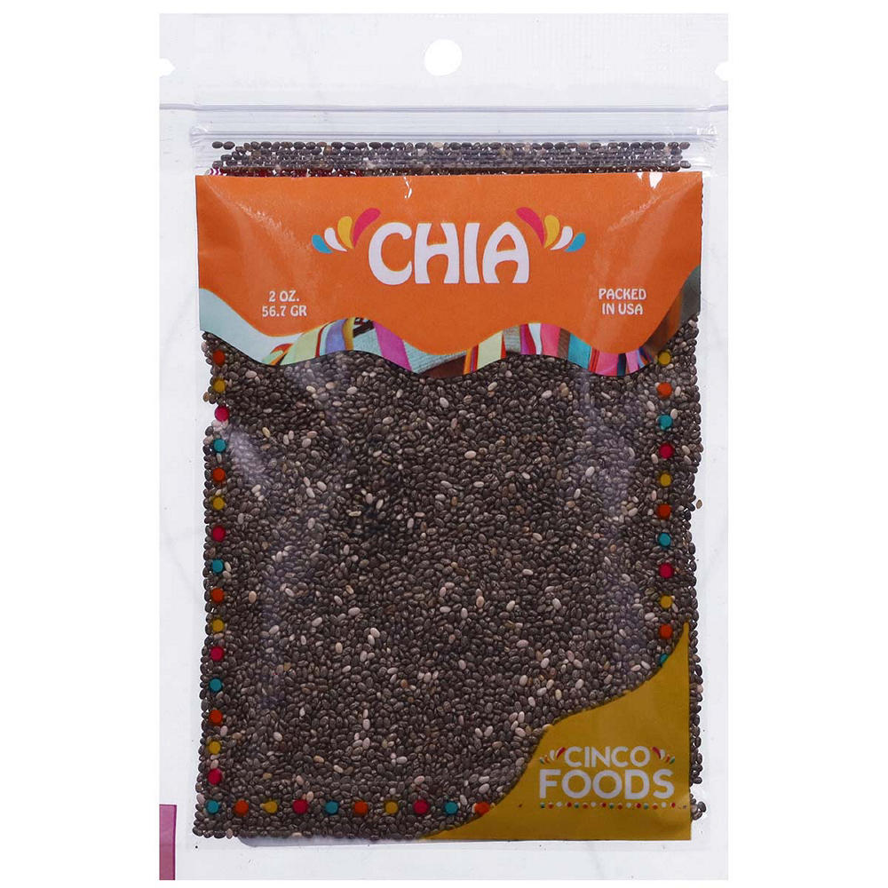 Cinco Foods Chia Seeds, 2 oz
