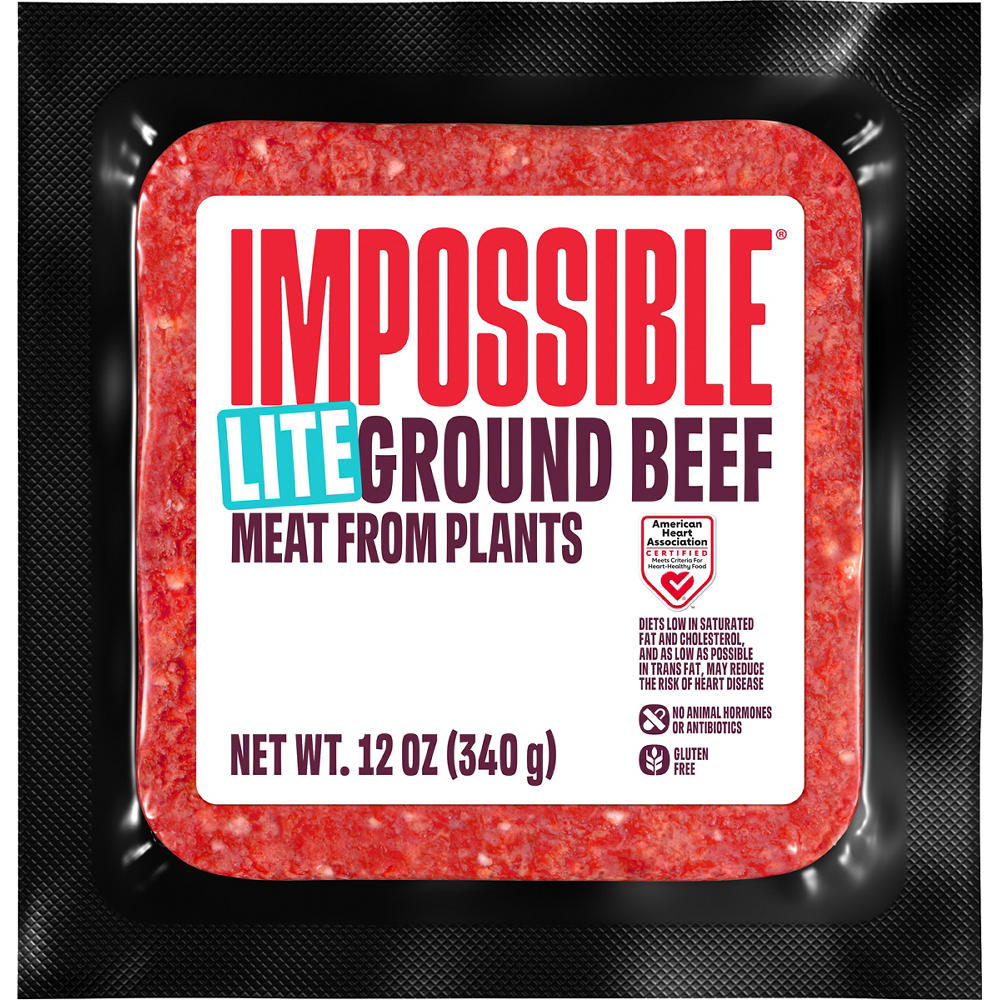 Impossible Lite Ground Beef Meat from Plants, 12 oz