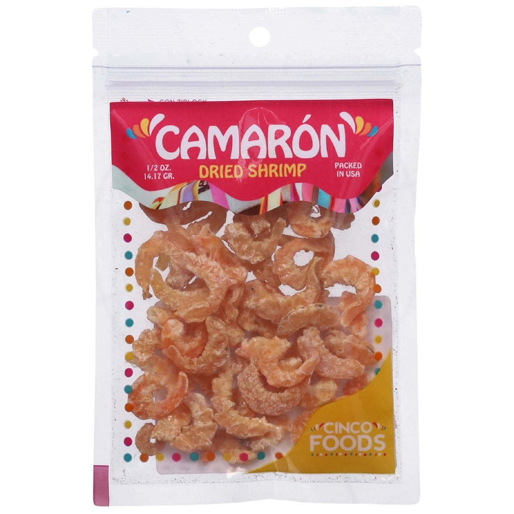 Cinco Foods Camarón Dried Shrimp, 0.5 oz