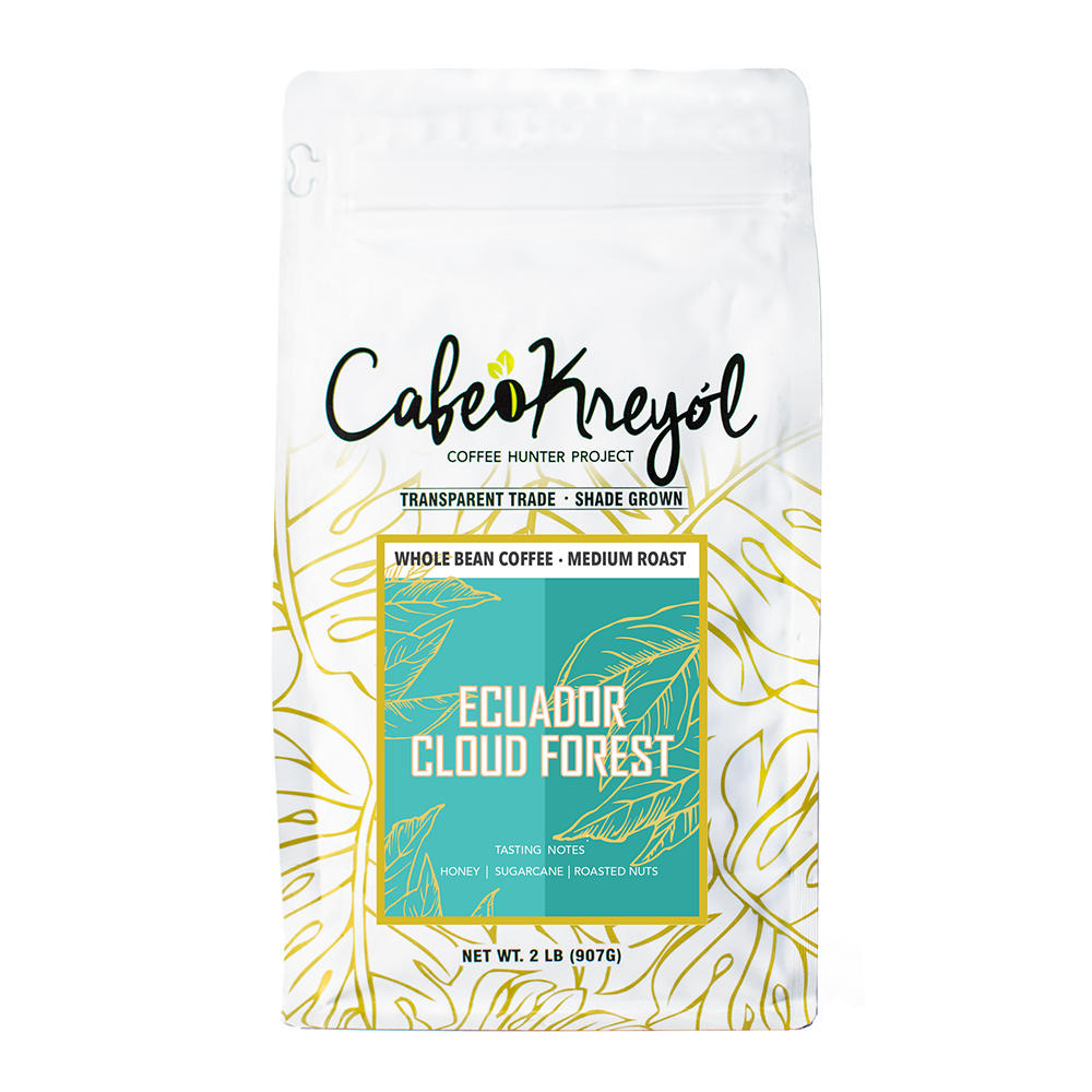 Cafe Kreyol Ecuador Cloud Forest Whole Bean, 2 lb