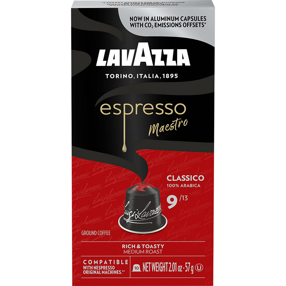 Lavazza Espresso Classico Capsules, 10 ct