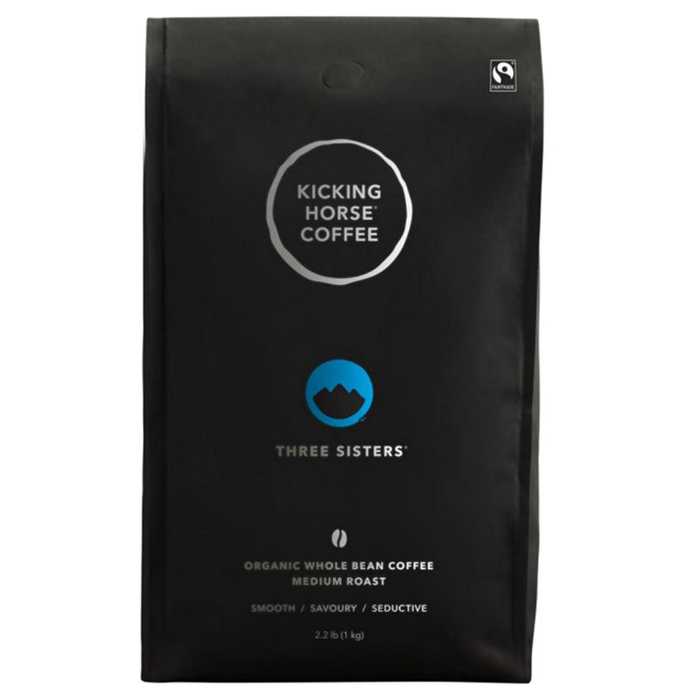 Kicking Horse Three Sisters Whole Bean Coffee, 2.2 lbs