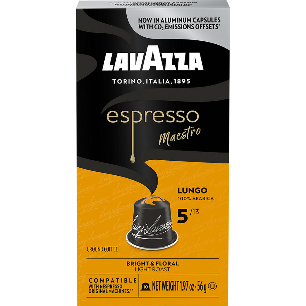 Lavazza Espresso Lungo Capsule, 10 ct