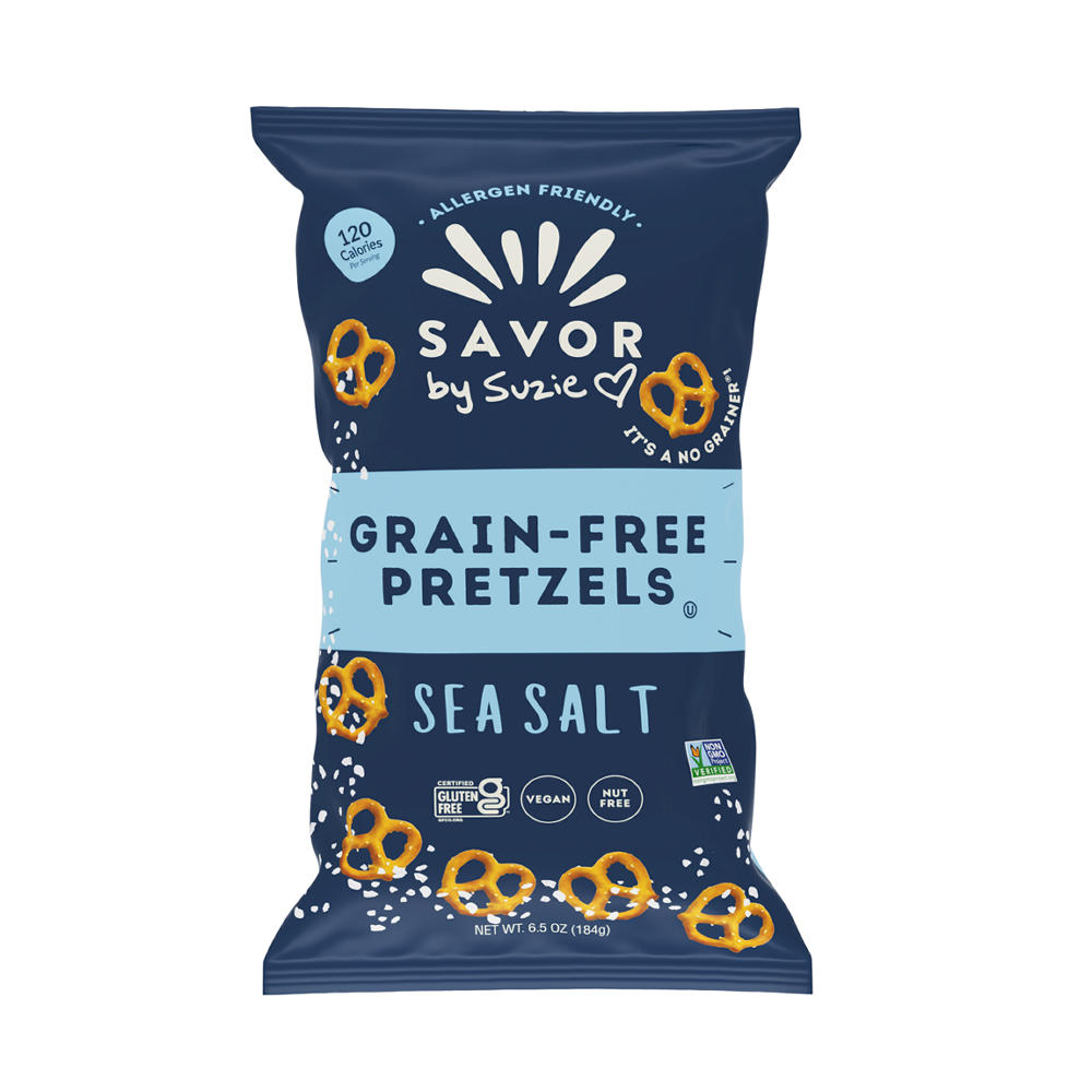 Savor by Suzie Sea Salt Grain Free Pretzels, 6.5 oz