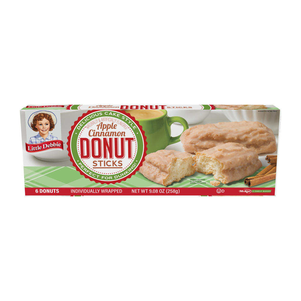 Little Debbie Apple Cinnamon Donut Sticks, 6 ct