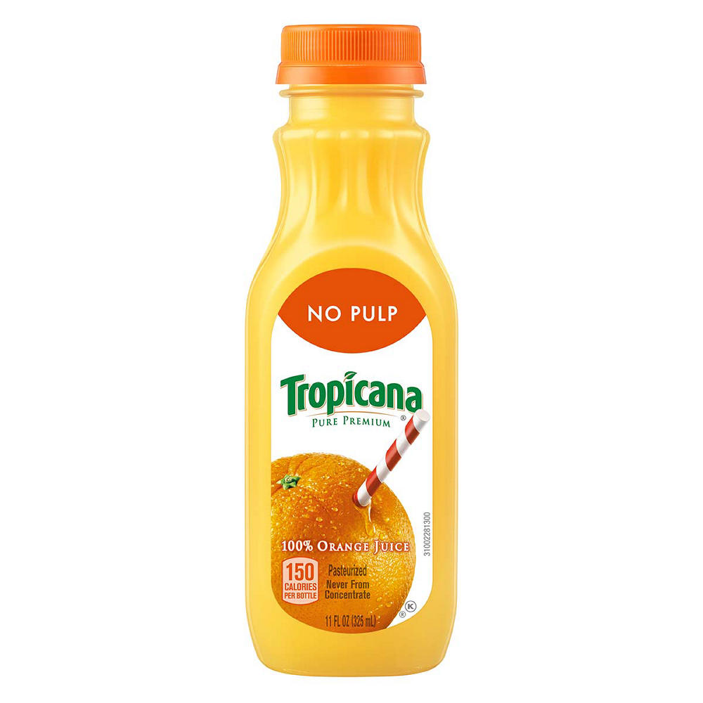 Tropicana Pure Premium No Pulp 100% Orange Juice , 11 oz