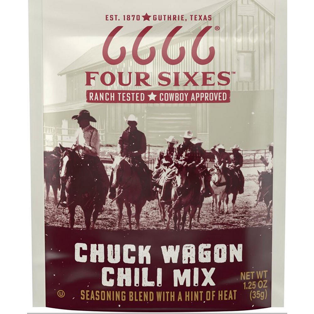 Four Sixes Chuck Wagon Chili Mix, 1.25 oz