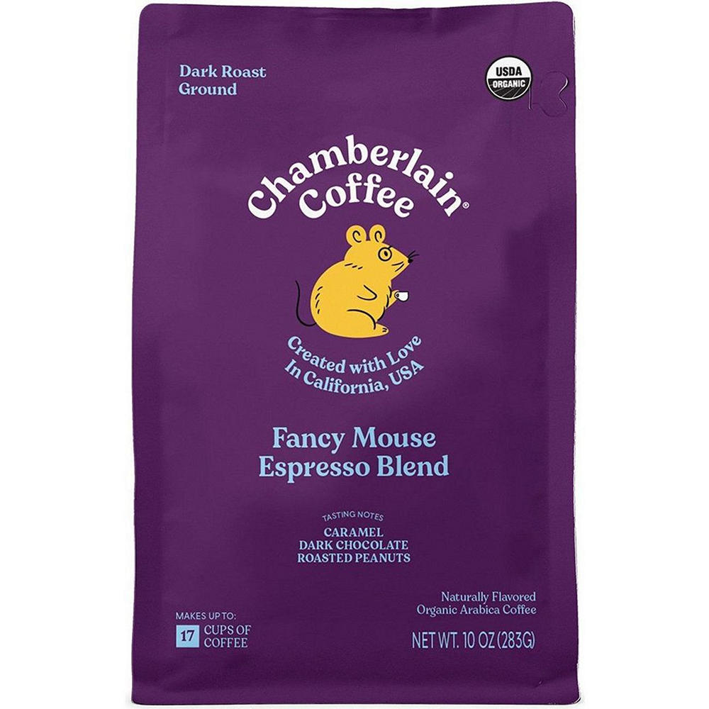 Chamberlain Coffee Fancy Mouse Dark Roast Ground Espresso, 10 oz