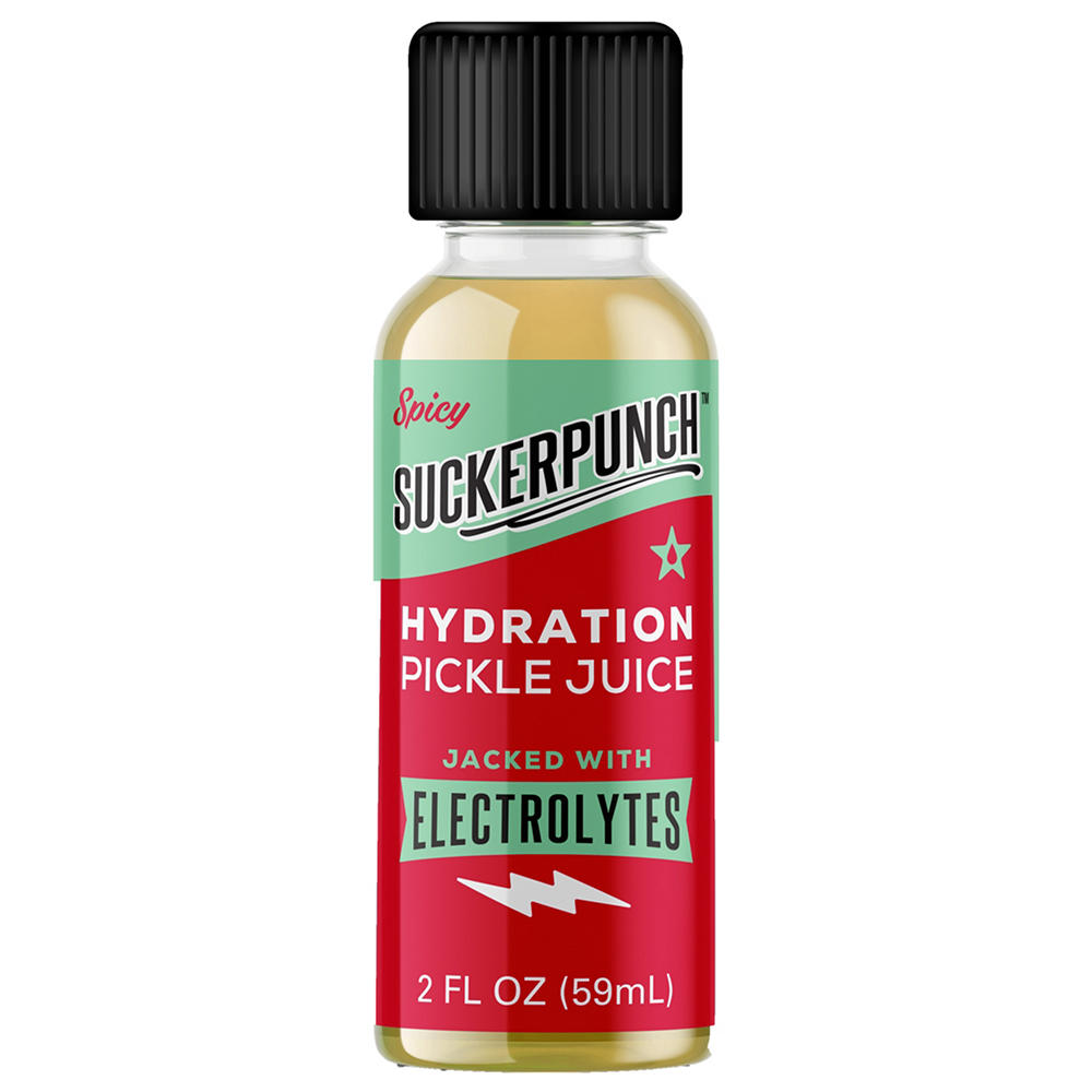Suckerpunch Spicy Pickle Juice Hydration Electrolyte Shot, 2 oz