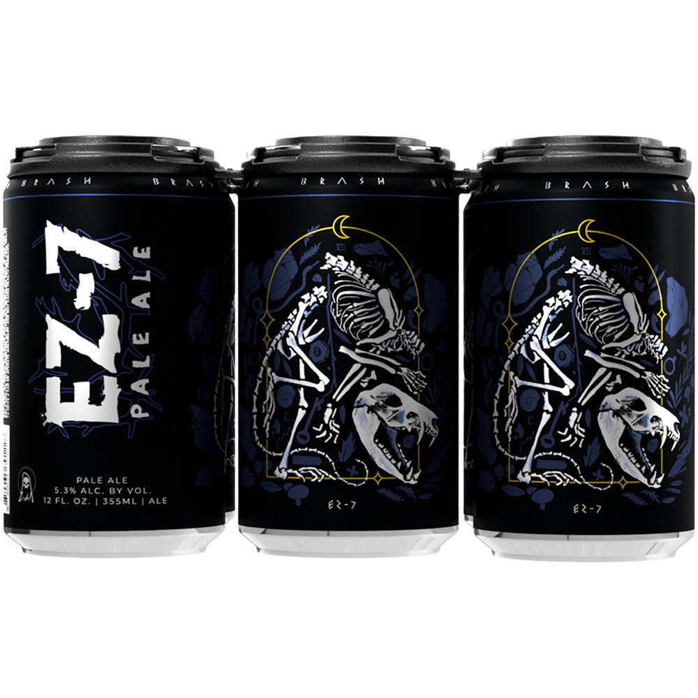 Brash Brewing EZ-7 Pale Ale Craft Beer 6 pk Cans, 12 oz