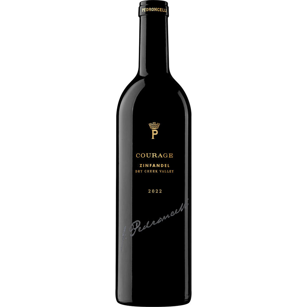 Pedroncelli Courage Dry Creek Valley Zinfandel California Red Wine, 750 mL